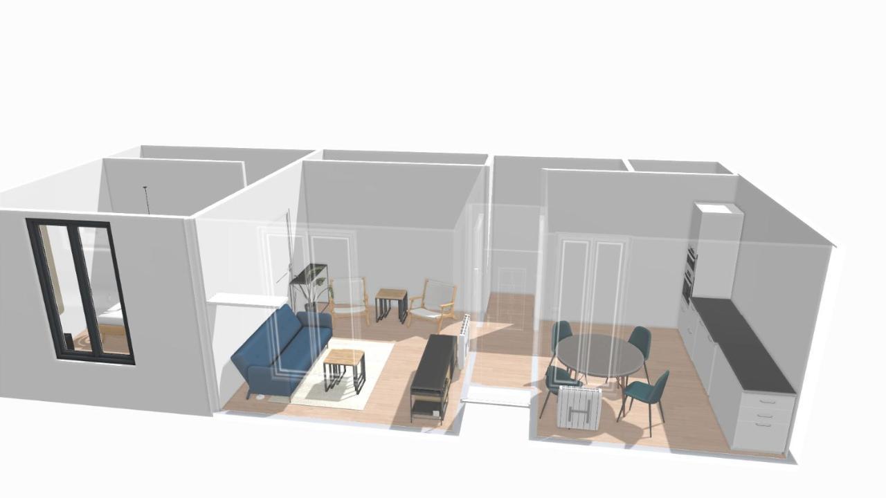 Artbleu -Tout Confort - Ideal Pros - Proche Commerces Montlucon Luaran gambar